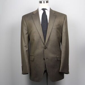 Ralph Lauren Men's Suit Blazer Jacket Silk Wool Sport‎ Coat 46L E081228